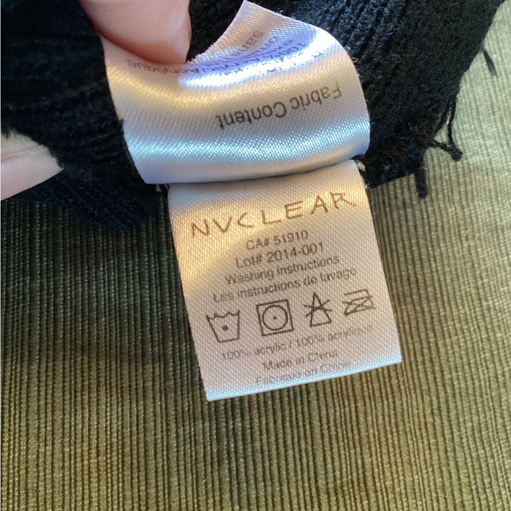 Nuclear Black Beanie With Logo Patch - image 6